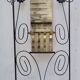 Entrance hall with black wrought iron mirror, renovated, 180 x 55 cm
