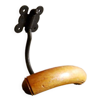 Metal and wood school hook