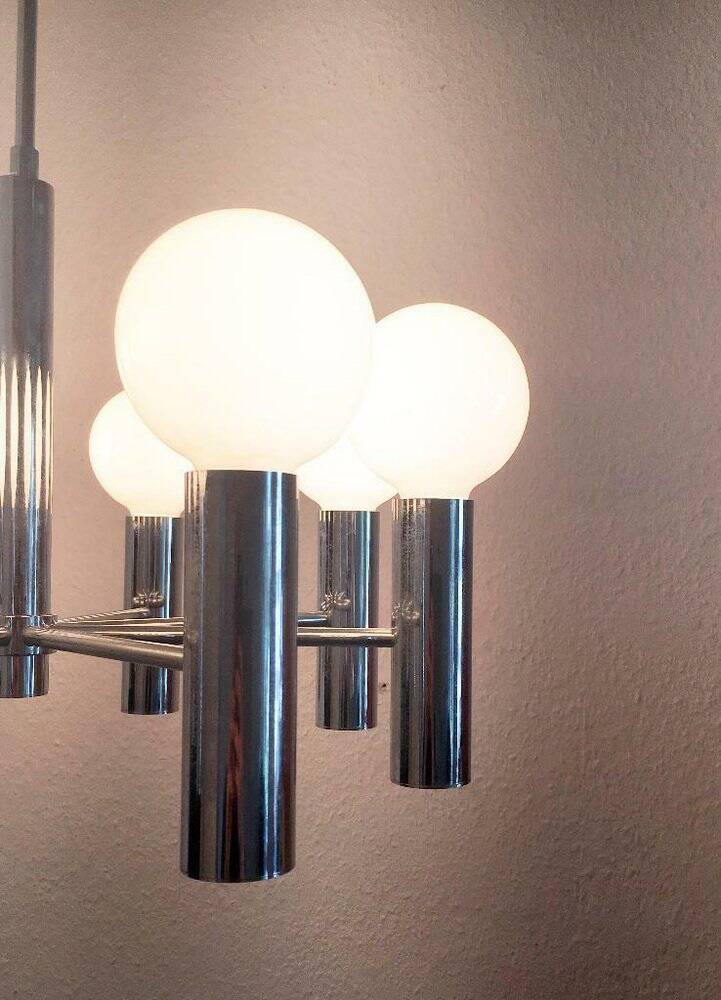 Mid-century German spatial chandelier by Hustadt Leuchten, 1960s.