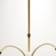 Italian 3 Armed Chandelier with Brass, 1960s