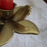 Golden candle holder