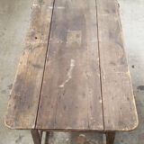 Table wood tray on trestles 130 cm