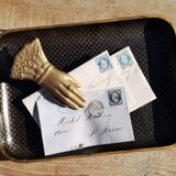 Solid brass mail clamp