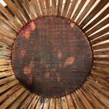 Wicker rattan paper basket 1960, 40 cm