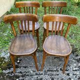 4 chaises de bistrot Baumann