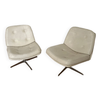 White swivel chairs