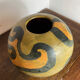 Large round terracotta vase