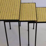Tiled trundle tables, circa 1970
