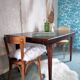 Table teck avec rallonges