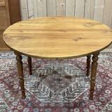 Cherry wood dining room table with 2 extensions, LOUIS PHILIPPE style work from the 1930s