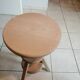 Raw wood furniture stool