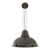 Chrome Metal Suspension Ceiling Light SEYLUMIERE Igor Vintage Industrial