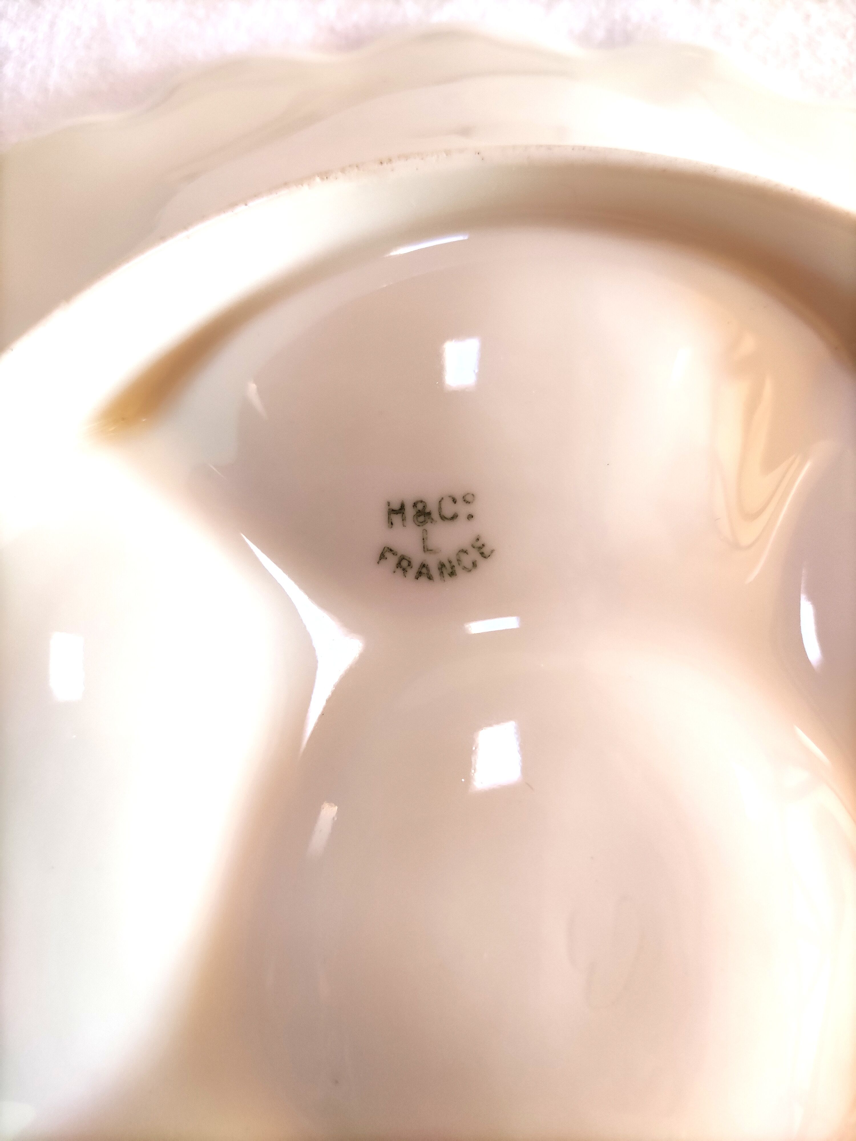 Sweet plate - porcelain XIX th - Havilland