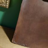 Vintage leather mirror