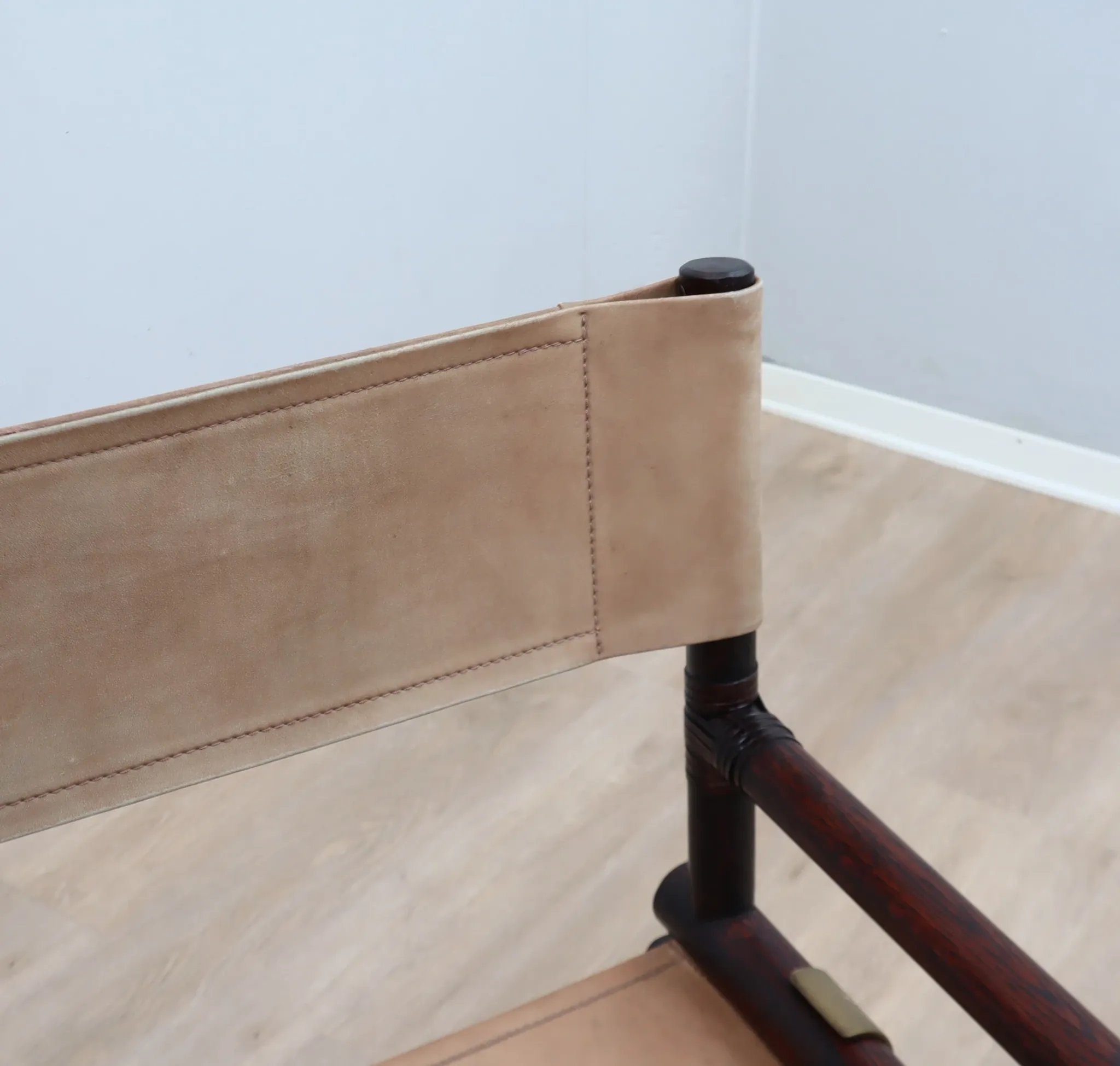 McGuire Director’s bamboo and leather chair 1950s