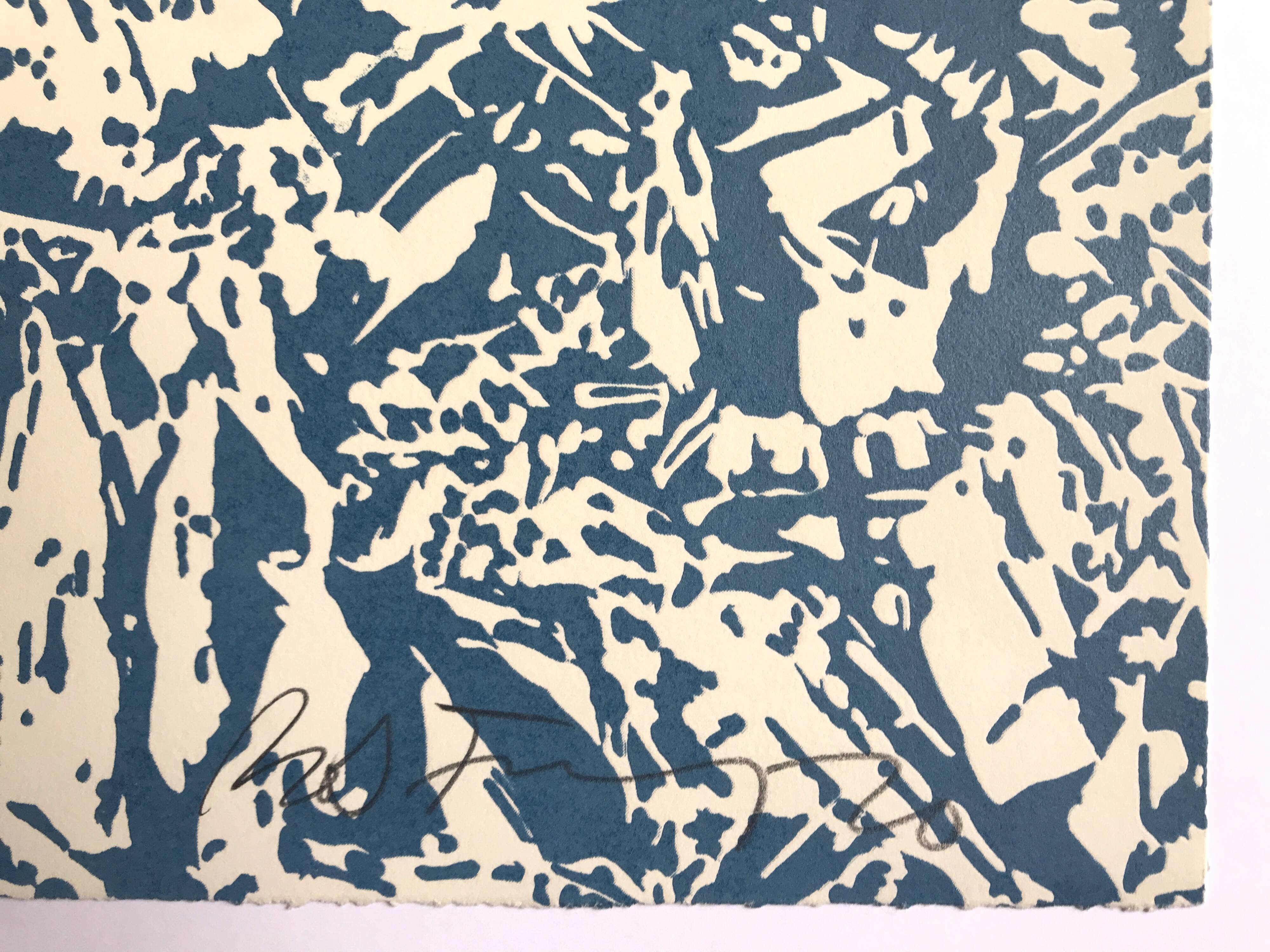 robert stanley, ground, 1969-1970. original ap lithograph signed in pencil