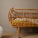 Vintage rattan crib