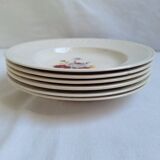 Vintage flower soup plates