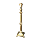Bronze lamp foot fluted barrel with capitals
