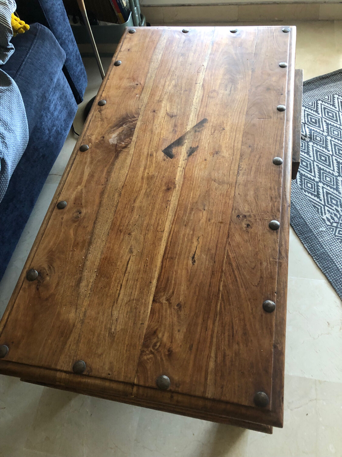 Solid wood coffee table