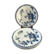 Set of 5 flat plates Gien Terre de Fer model "Fleurs Normandes"