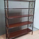 Five-tray floor in varnished mahogany