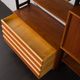 Scandinavian freestanding teak shelving unit by Ollie Borg for Asko Finland, Denmark, 1960s