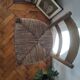 Vintage wooden and straw bar stool — Brutalist Style / Perrian