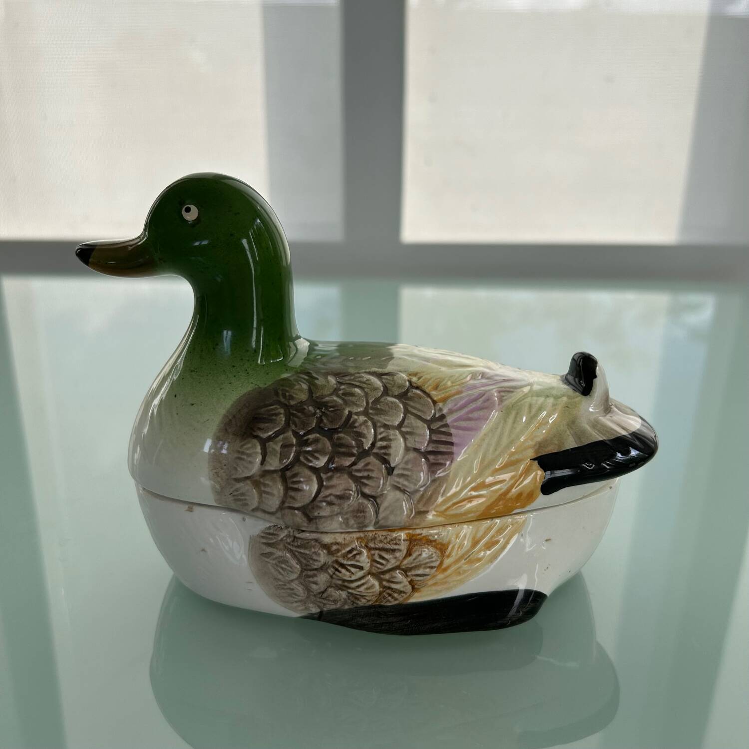 Petite terrine canard vert