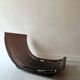 Marsala armchair in smoked plexiglass & short brown velvet, Ligne Roset 1970