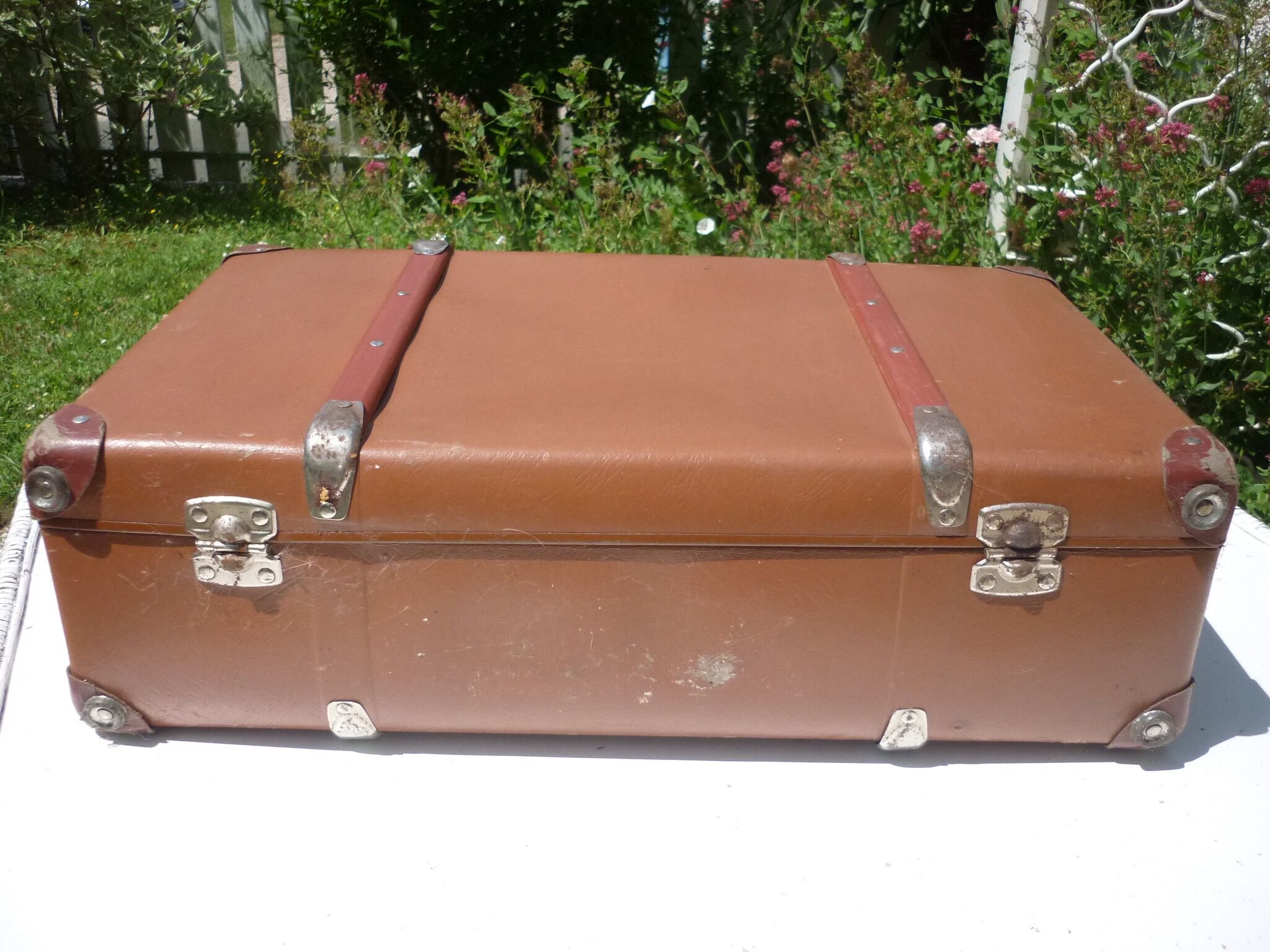 Old suitcase of 50-60 years