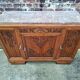 Art deco sideboard marble top, old buffet furniture, vintage dresser