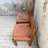 Paire de chaises Pierre Chapo S11