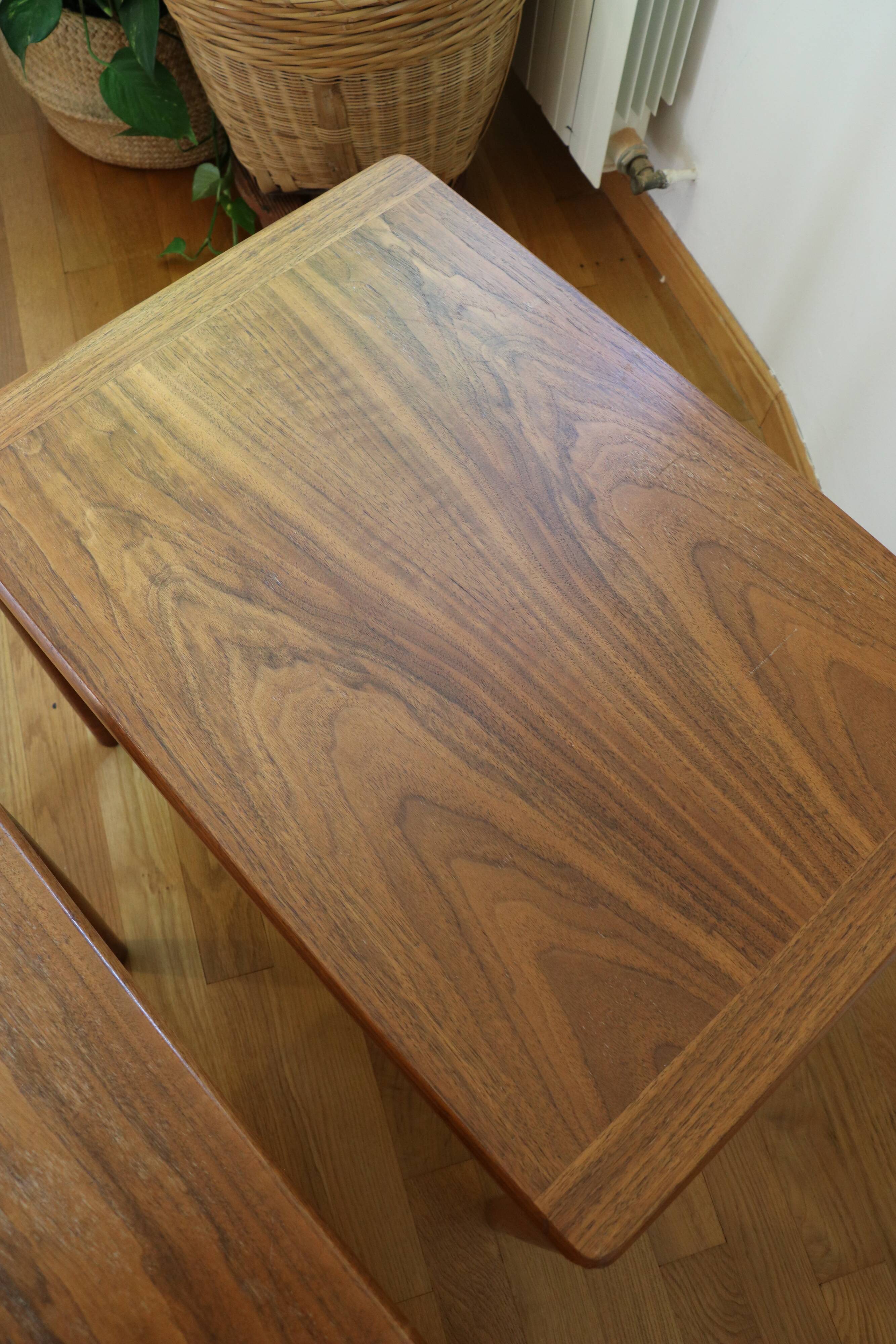 Scandinavian teak side tables by Hugo Troeds.