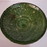 Green ceramic dish from Tamegrout
