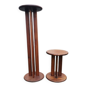 Lot de 2 sellettes bois