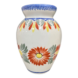 “Henriot Quimper” vase, ceramic flowers, 1970s