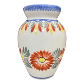 “Henriot Quimper” vase, ceramic flowers, 1970s
