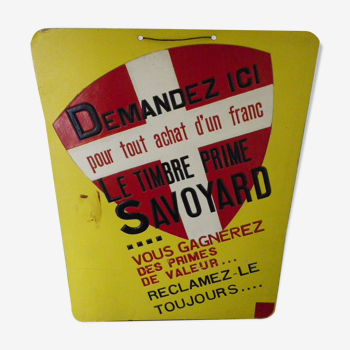 Advertising poster "The Prime Savoyard Stamp" by designer Ets Bouche - Valletton -1951-