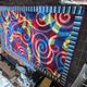 1980s XXL huge Design abstract high quality wool carpet/rug for Hilton hotel