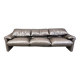 Leather Maralunga sofa set by Vico Magistretti for Cassina, 1973