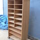 Furniture shelf scoured damask