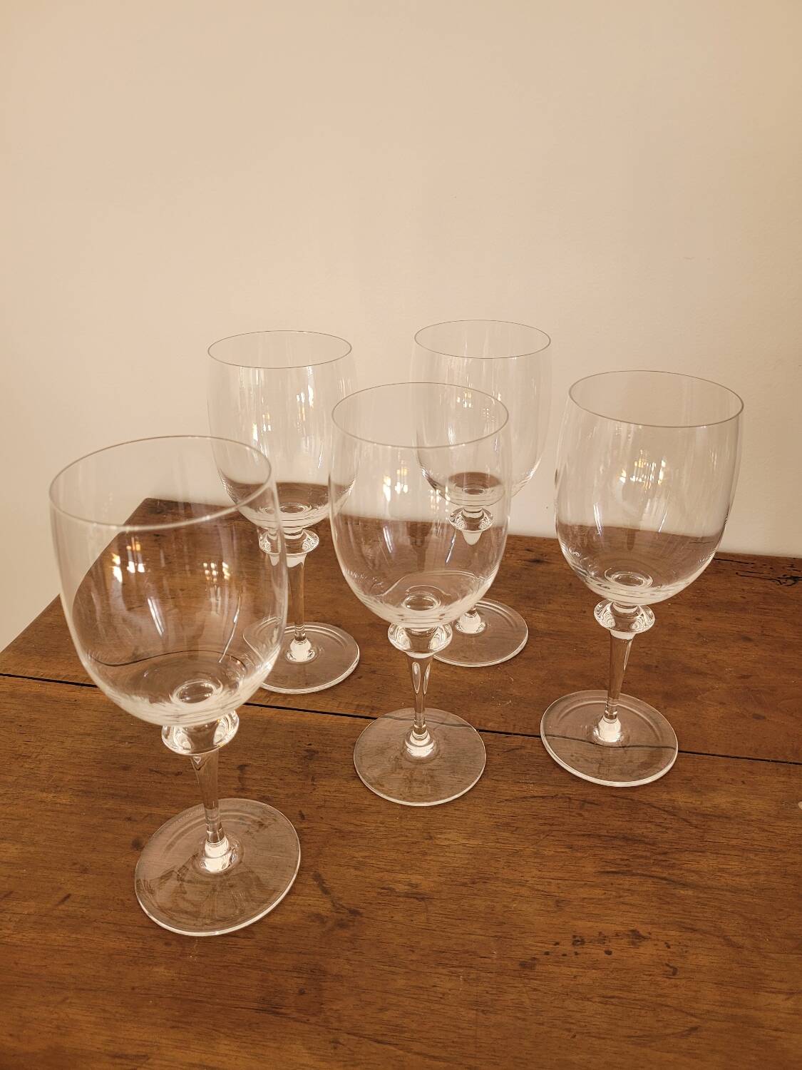Set of 5 Royales de Champagne wine glasses