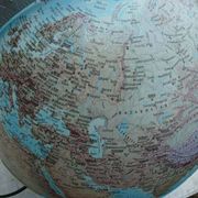 illuminated world map wooden base Teccnodidattica