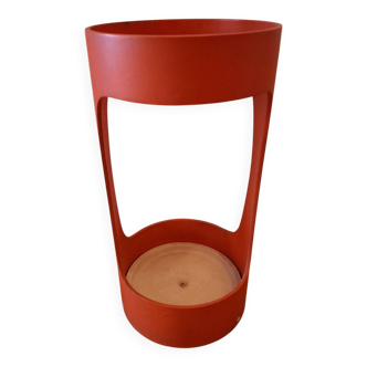 Vintage 70's wooden umbrella stand