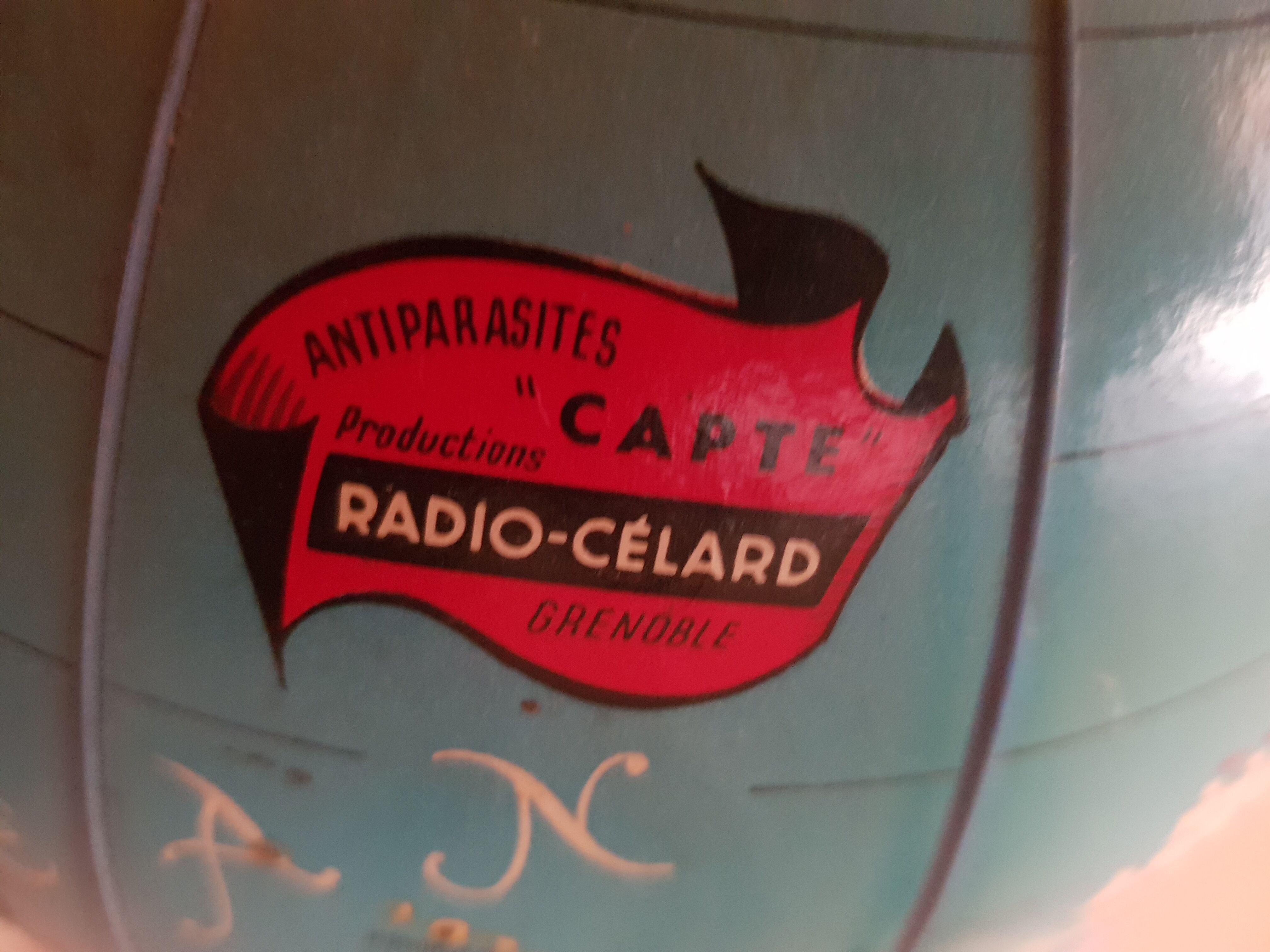 Globe Terrestre Mappemonde "Radio-Célard" Year 1955