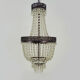 Hot air balloon chandelier, glass grapevines. Chandelier grapevines. Year 80
