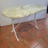 Bistro table with marble top, 120cms of L