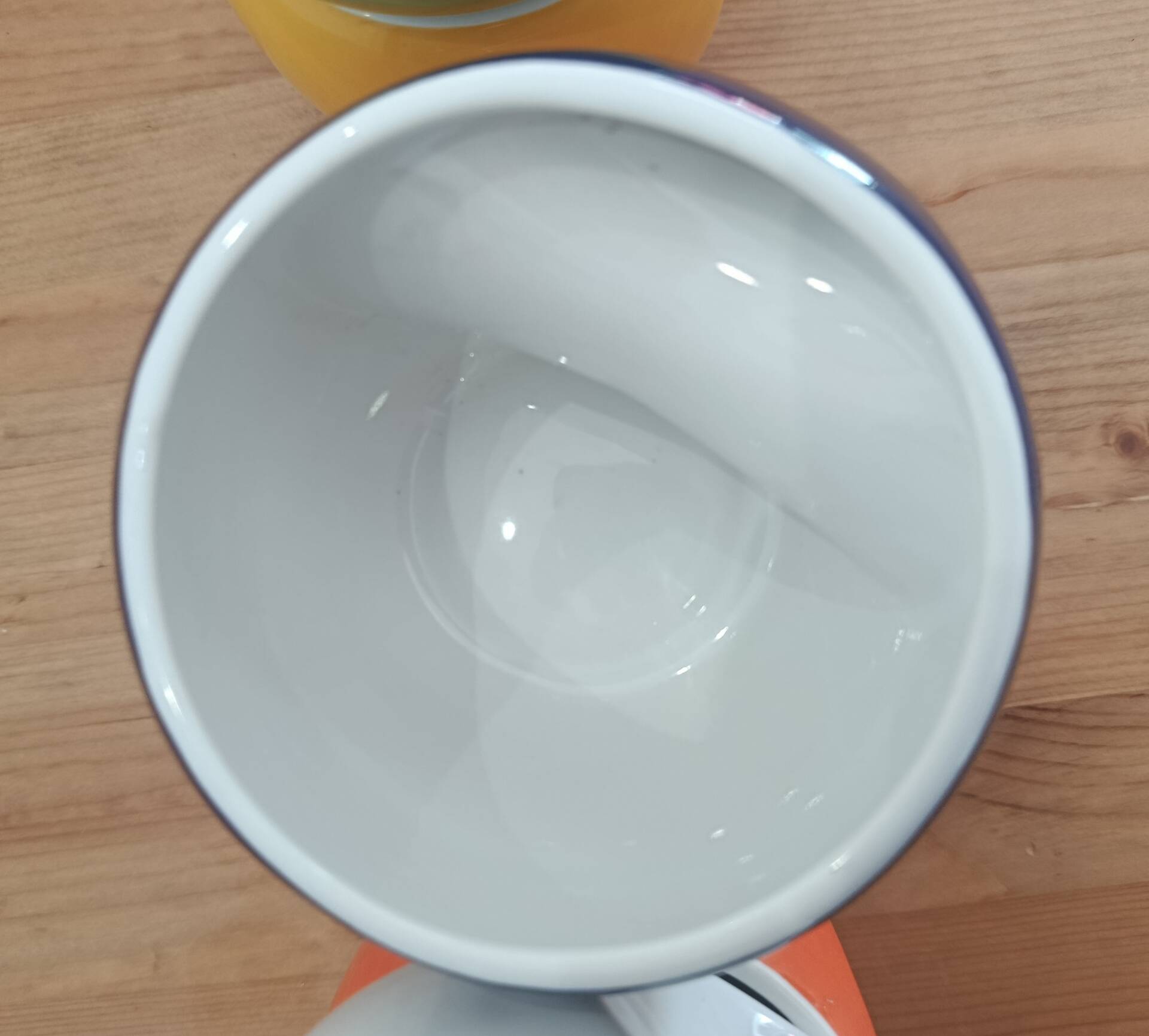 Set of 6 large mugs Pradel France – retro pop / Space Age design – mu