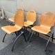 Set of 4 industrial style chairs